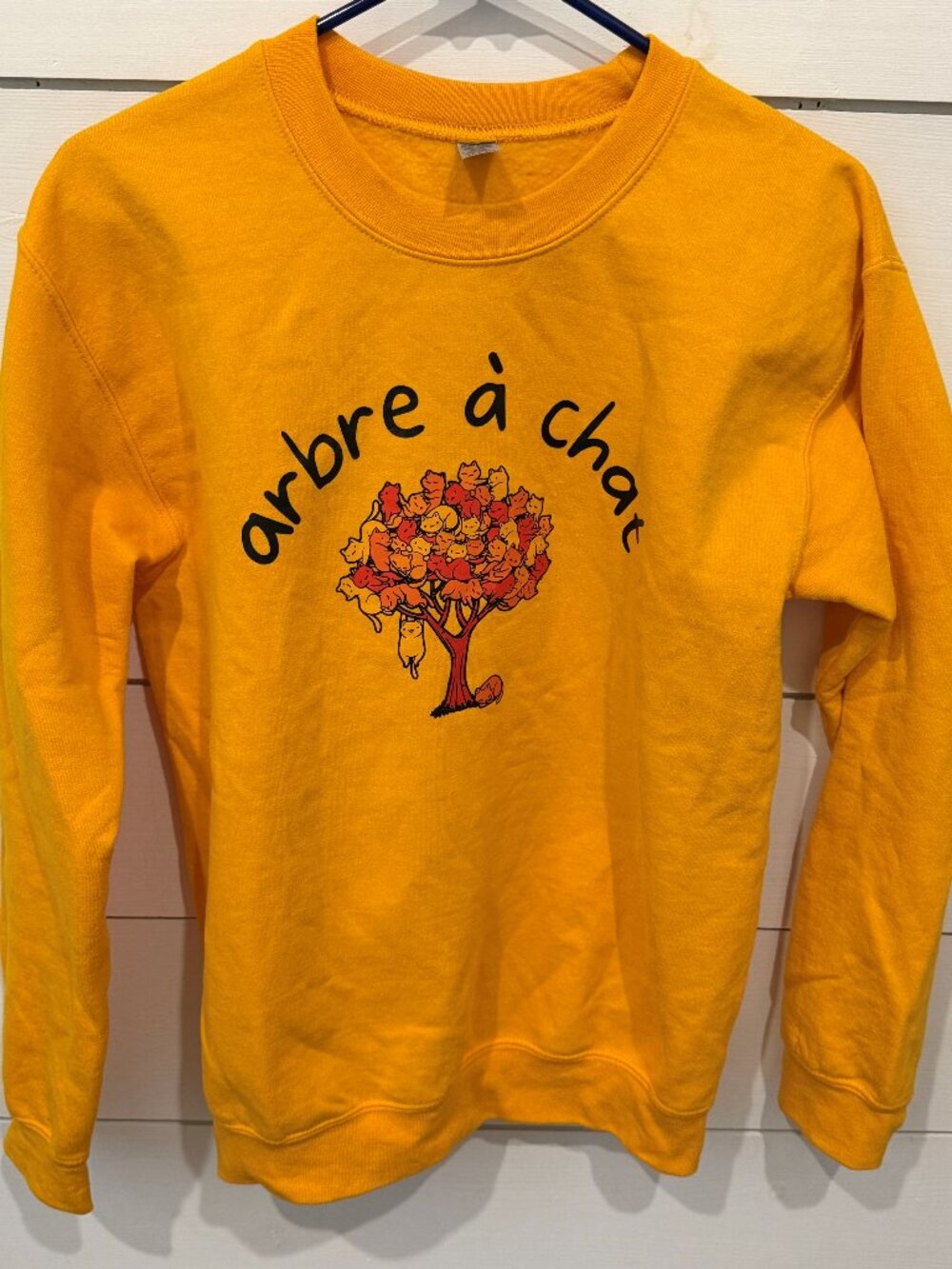 Yellow orange Ouate de phoque crewneck